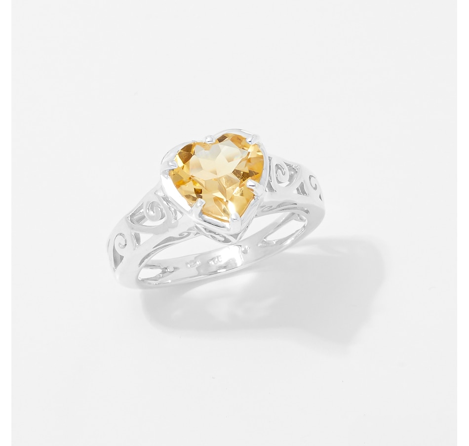 Image 254240_CIT.jpg, Product 254-240 / Price $49.33, Himalayan Gems Sterling Silver Gemstone Heart Ring from Himalayan Gems on TSC.ca's Jewellery department