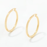 UNOAERRE 18K Yellow Gold 30-mm Hoop Earrings