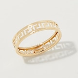 Stefano Oro 14K Yellow Gold Greek Key Ring