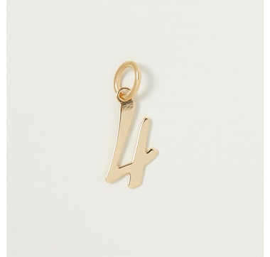  Stefano Oro 14K Yellow Gold Lucky Number Charm