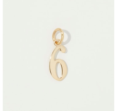  Stefano Oro 14K Yellow Gold Lucky Number Charm