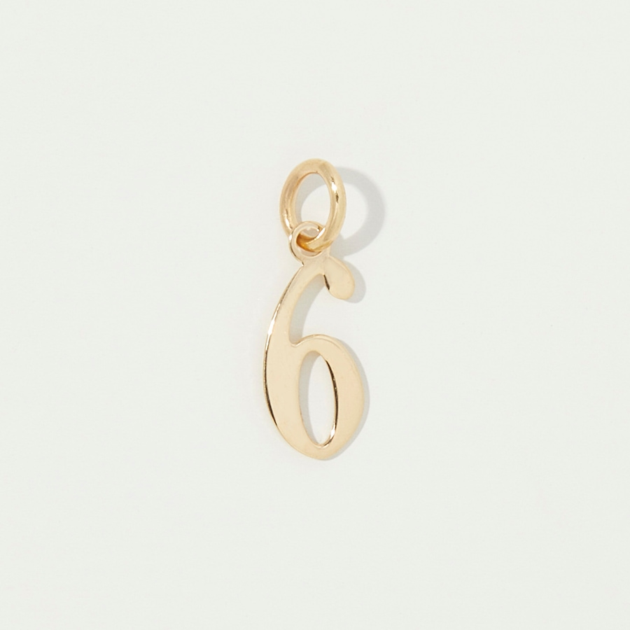 Image 254298_6.jpg, Product 254-298 / Price $79.33, Stefano Oro 14K Yellow Gold Lucky Number Charm from Stefano Oro on TSC.ca's Jewellery department