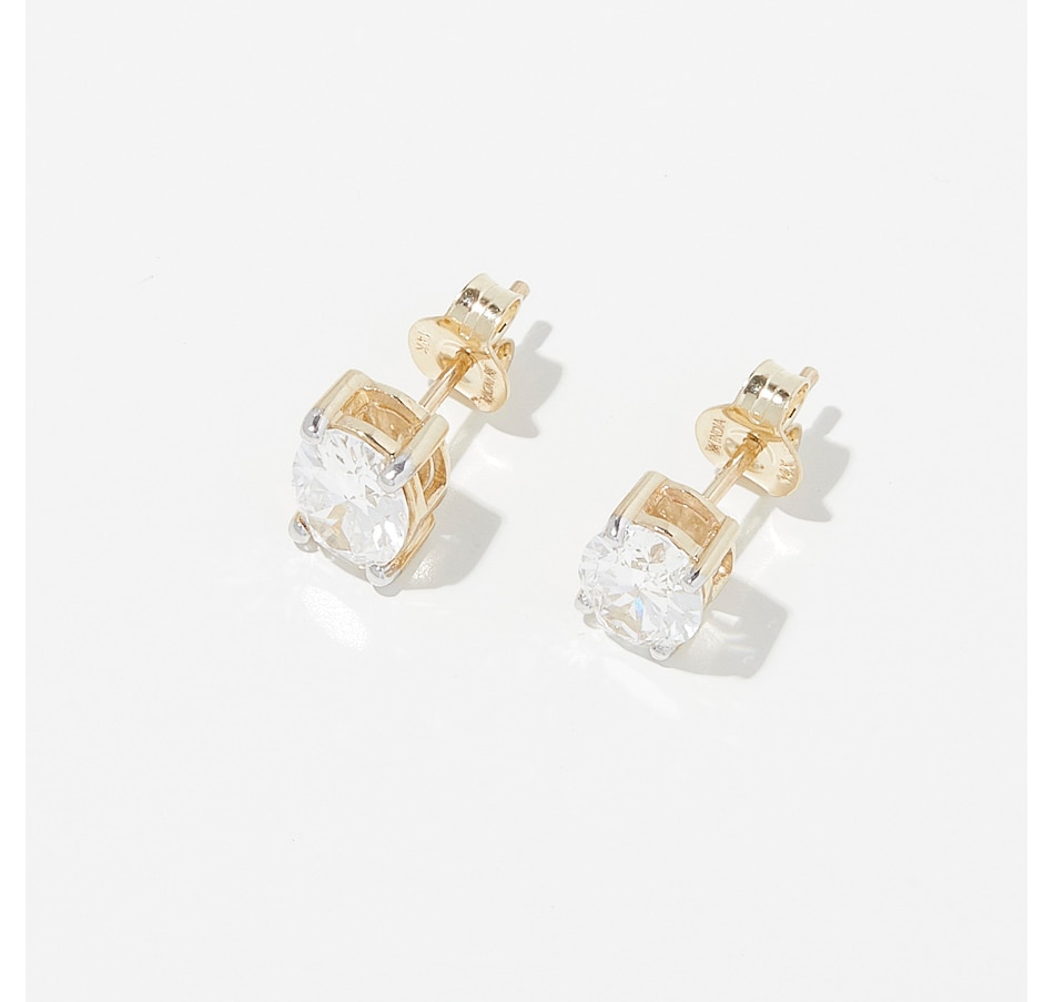 Image 254349_ALTMORE3.jpg, Product 254-349 / Price $2,299.99, EVERA Diamonds 14K Yellow Gold 3.00 ctw Diamond Stud Earrings from Evera Diamonds on TSC.ca's Jewellery department