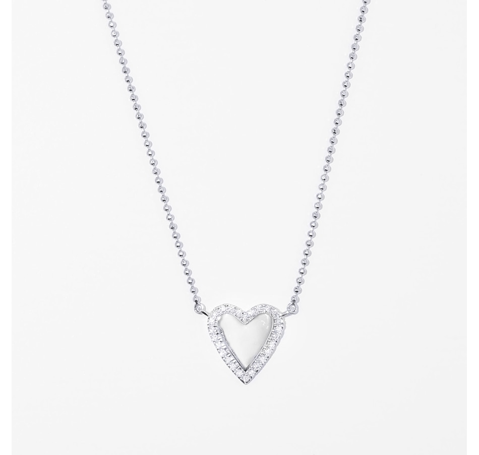 Image 254447_WGL.jpg, Product 254-447 / Price $899.33, Graziela Gems 14K Gold Diamond Heart Pendant Necklace from Graziela Gems on TSC.ca's Jewellery department
