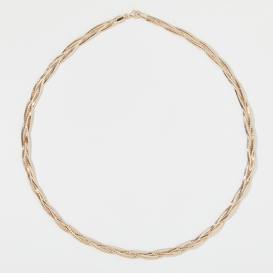 Image 254466.jpg, Product 254-466 / Price $599.99, Stefano Oro 14K Yellow Gold Braided Mesh Omega Necklace from Stefano Oro on TSC.ca's Jewellery department