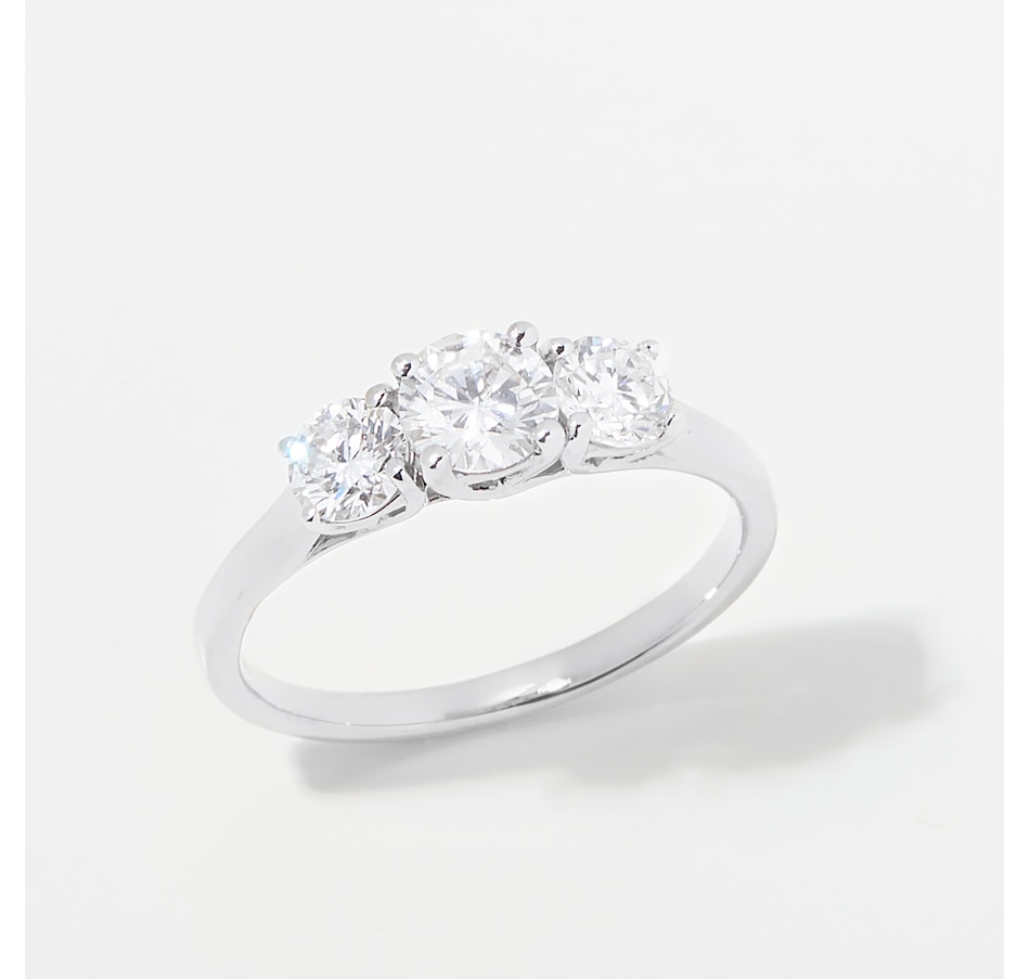 Image 254473_WG110.jpg, Product 254-473 / Price $3,199.99 - $4,299.99, EVERA Diamonds 18K Gold Round Trinity Diamond Ring from Evera Diamonds on TSC.ca's Jewellery department