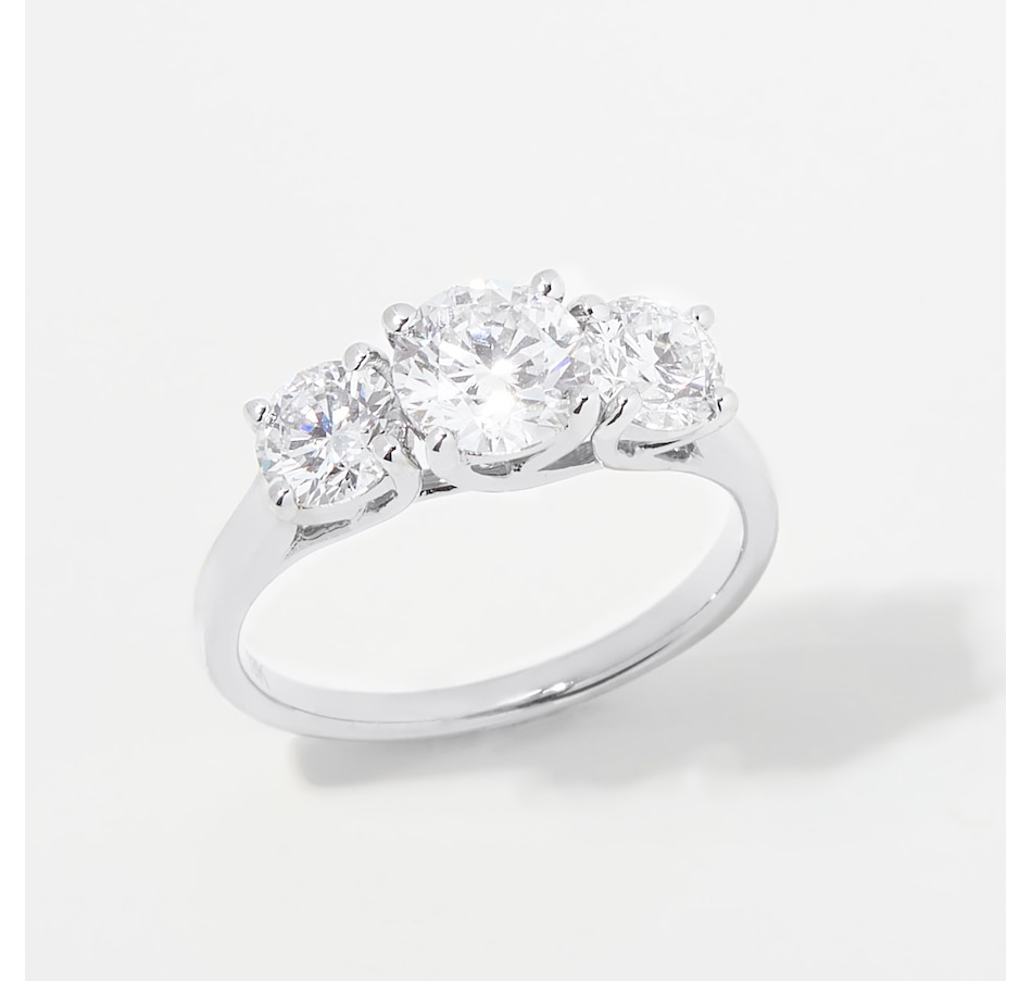 Image 254473_WG210.jpg, Product 254-473 / Price $3,199.99 - $4,299.99, EVERA Diamonds 18K Gold Round Trinity Diamond Ring from Evera Diamonds on TSC.ca's Jewellery department
