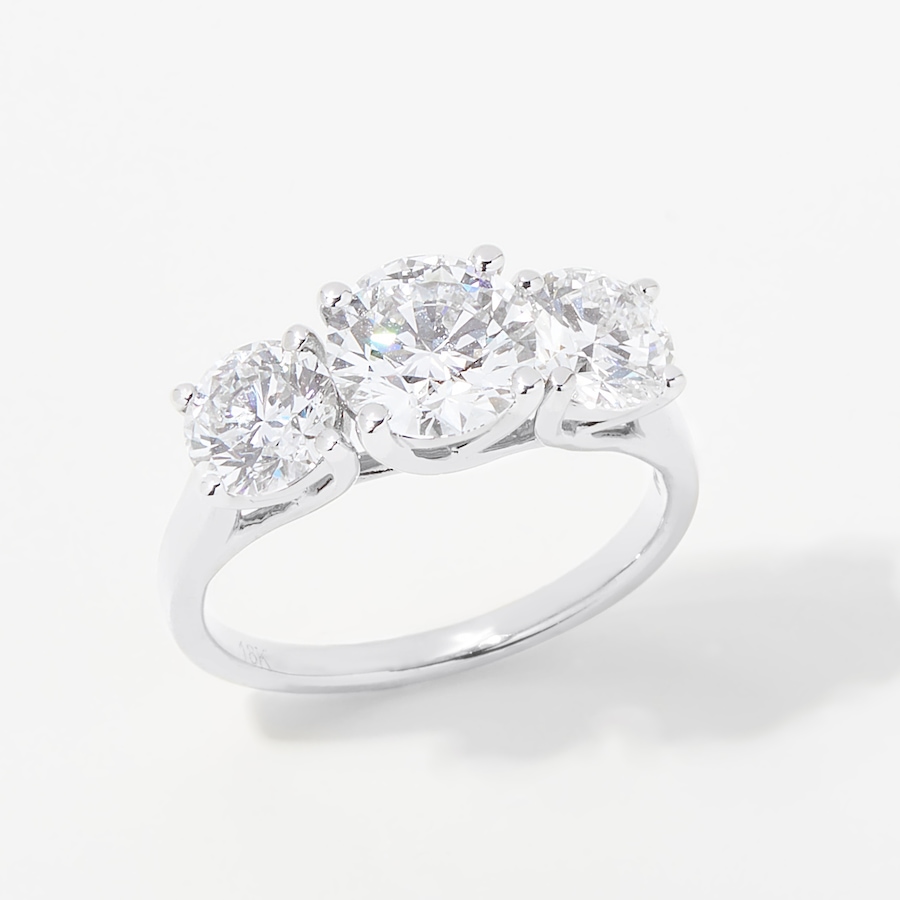 Image 254473_WG310.jpg, Product 254-473 / Price $1,599.99 - $3,299.99, EVERA Diamonds 18K Gold Round Trinity Diamond Ring from Evera Diamonds on TSC.ca's Jewellery department