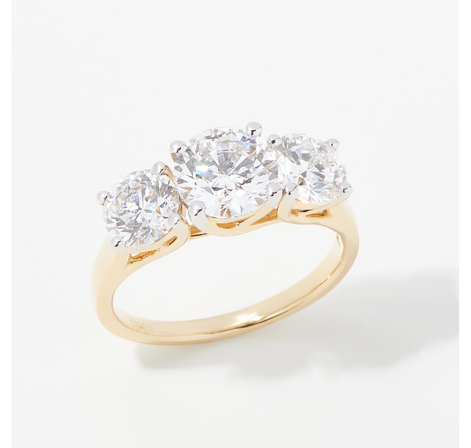 Image 254473_YG310.jpg, Product 254-473 / Price $3,199.99 - $4,299.99, EVERA Diamonds 18K Gold Round Trinity Diamond Ring from Evera Diamonds on TSC.ca's Jewellery department