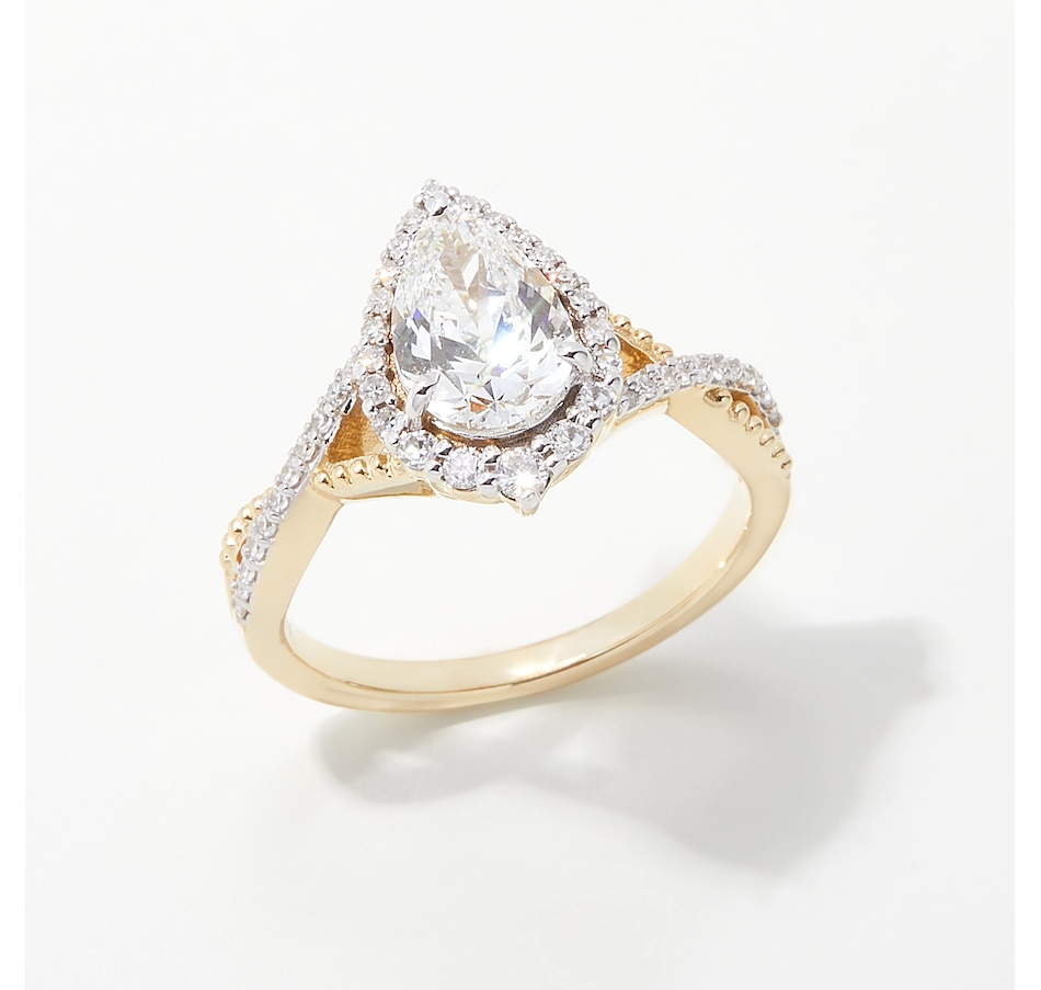 Image 254480.jpg, Product 254-480 / Price $2,399.99, EVERA Diamonds 14K Yellow Gold 1.75 ctw Pear Centre Diamond Ring from Evera Diamonds on TSC.ca's Jewellery department