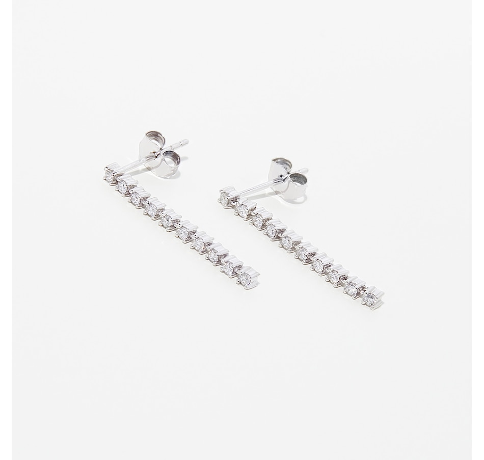 Image 254492.jpg, Product 254-492 / Price $449.99, EVERA Diamonds 10K White Gold 0.33ctw Diamond Drop Earrings from Evera Diamonds on TSC.ca's Jewellery department