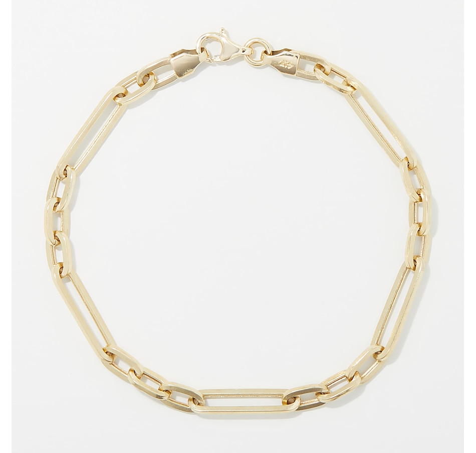 Image 254525.jpg, Product 254-525 / Price $369.99 - $389.99, TruGold 10K Yellow Gold Paperclip Bracelet from TruGold on TSC.ca's Jewellery department