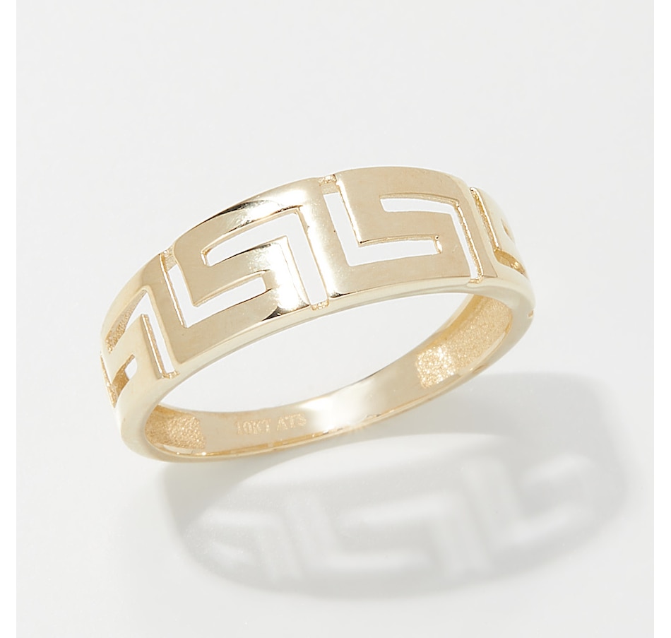 Image 254537.jpg, Product 254-537 / Price $189.88, TruGOLD 10K Yellow Gold Greek Key Ring from TruGold on TSC.ca's Jewellery department
