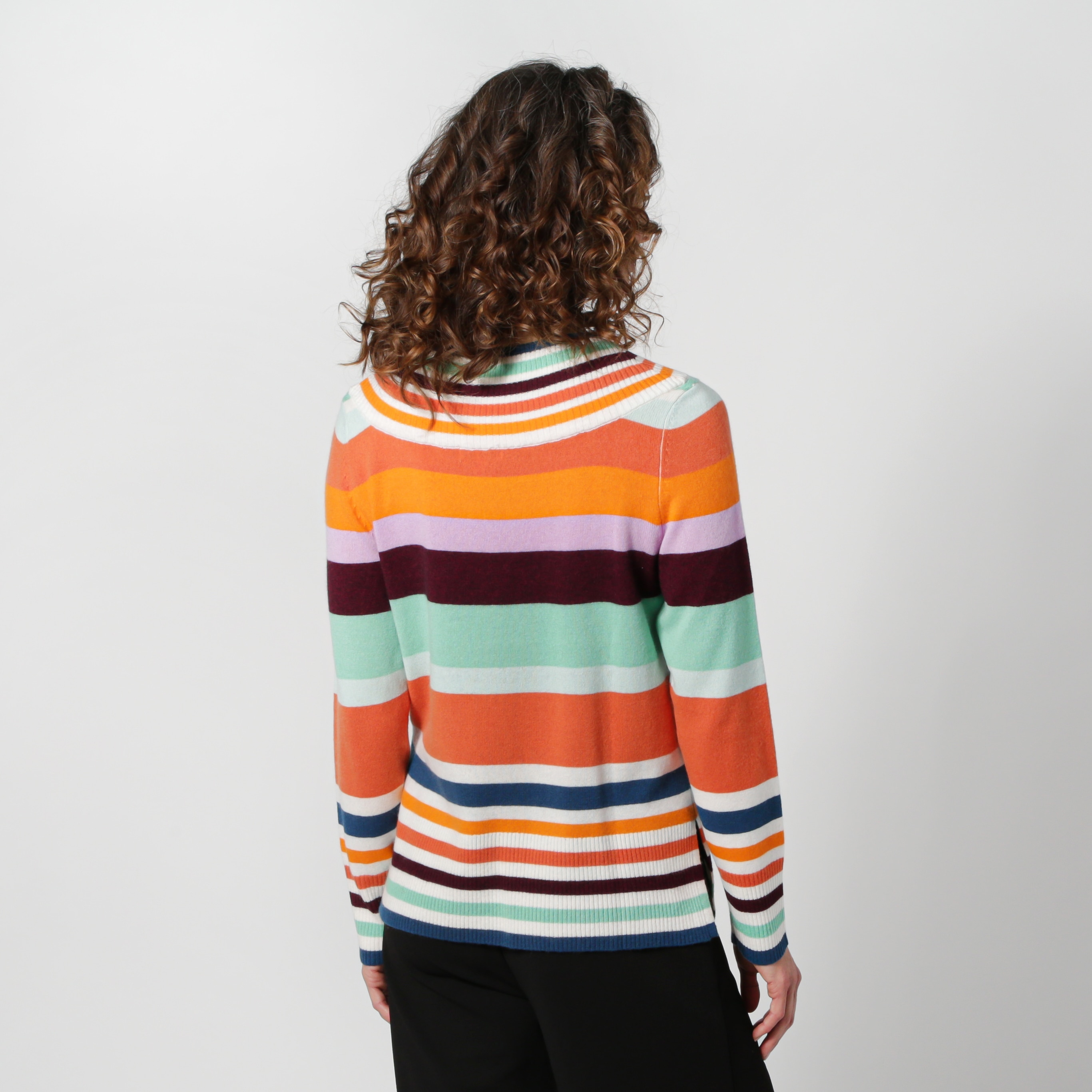 Isaac Mizrahi Striped Cashmere Duster hotsell Cardigan