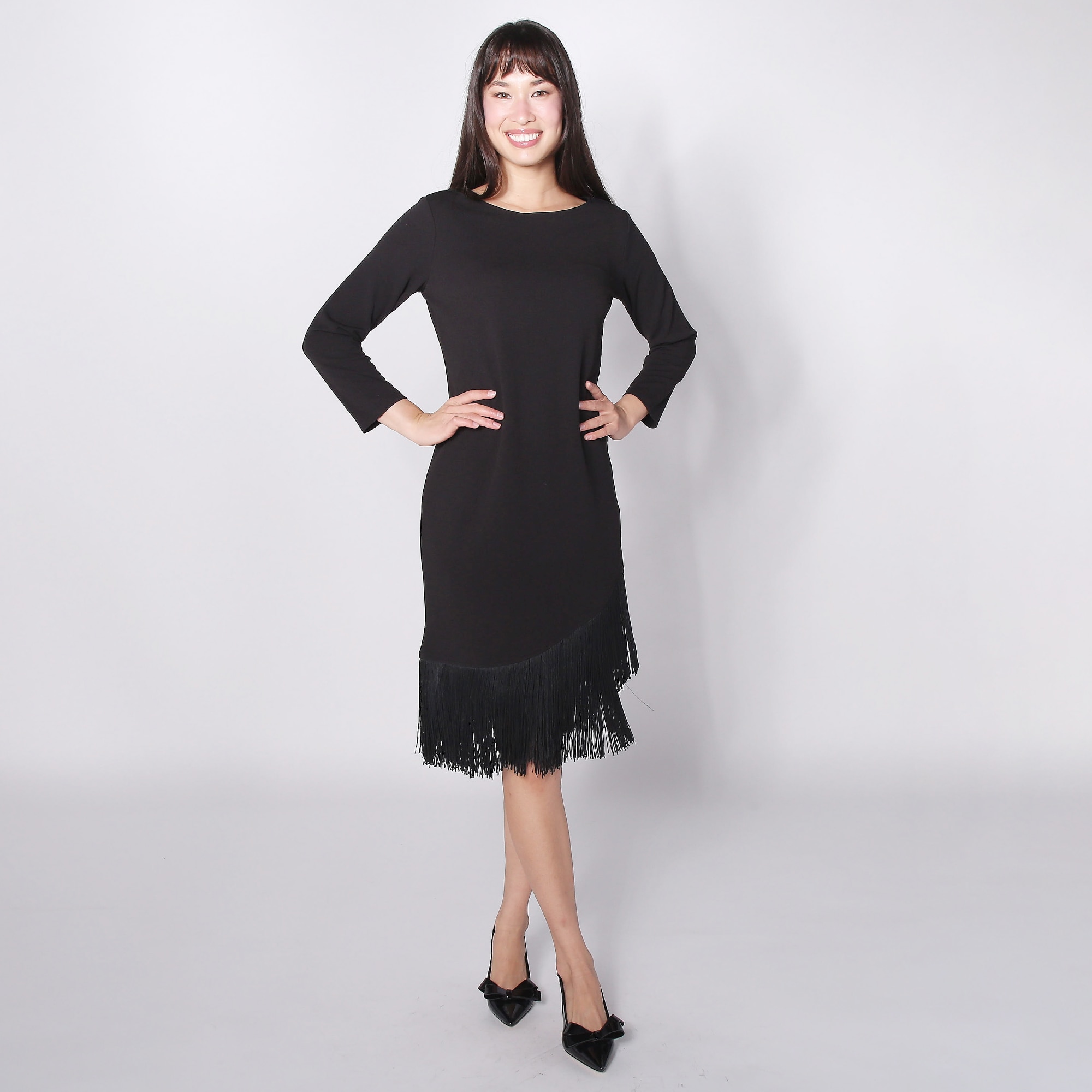 Isaac mizrahi black dress hotsell