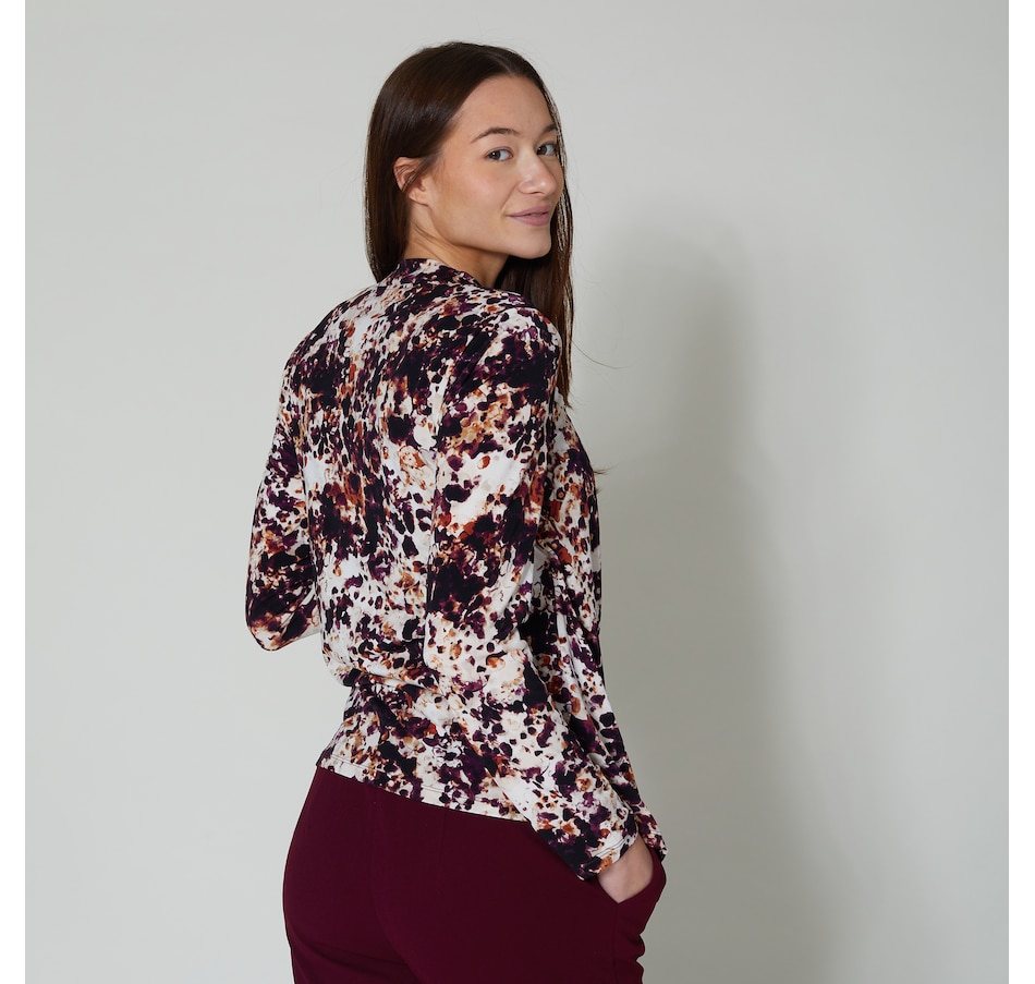 Image 254614_ALTMORE3.jpg, Product 254-614 / Price $19.33, Nina Leonard Long Sleeve Wrap Top from Nina Leonard on TSC.ca's Fashion department