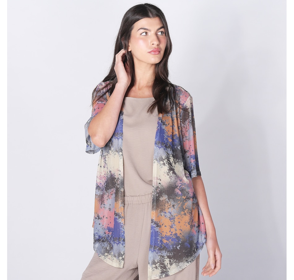 Image 254625_SABL.jpg, Product 254-625 / Price $27.33, Marallis Printed Mesh Jacket from Marallis on TSC.ca's Fashion department