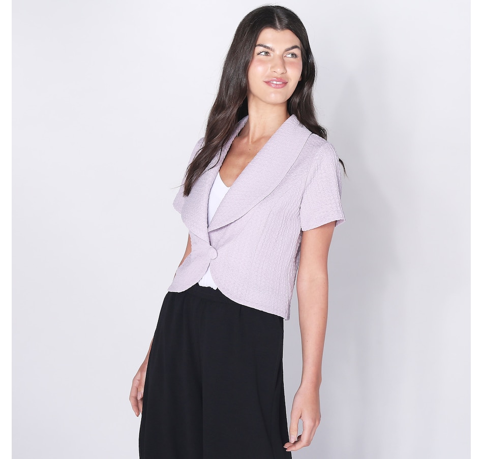 Image 254627_LVDE.jpg, Product 254-627 / Price $31.33, Marallis Shawl Collar Popcorn Short Jacket from Marallis on TSC.ca's Fashion department