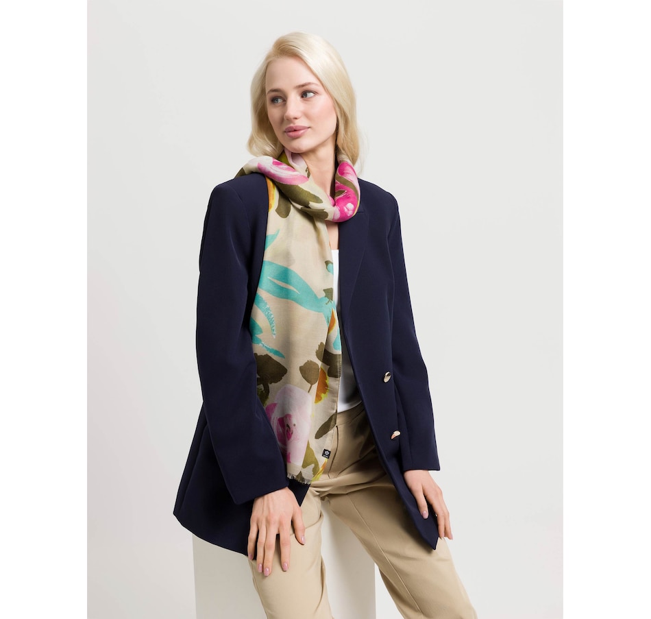 Image 254674_DRIGN.jpg, Product 254-674 / Price $16.33, V. Fraas Wild Flowers Eco Scarf from FRAAS on TSC.ca's Fashion department