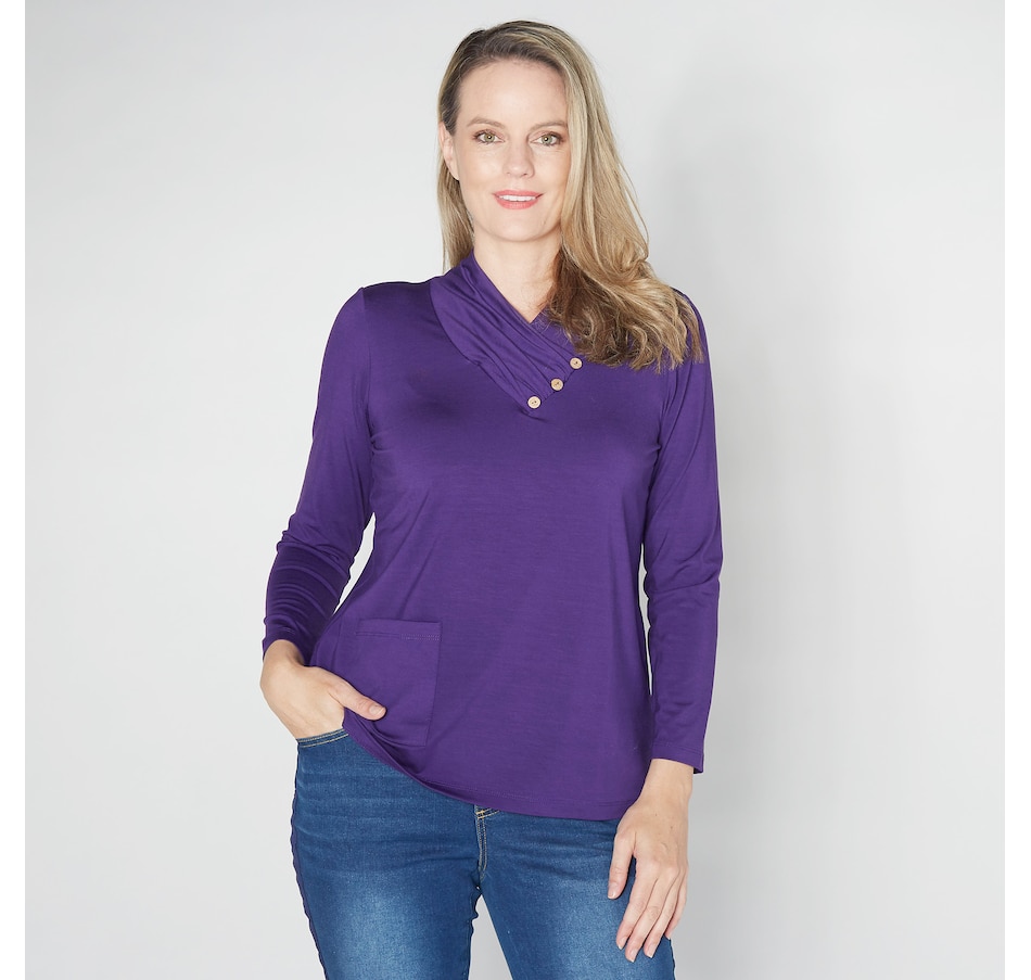 Image 254678_EGB.jpg, Product 254-678 / Price $29.33, Mr. Max Ultra Modal Tunic with Collar and Button Detail from Mr. Max on TSC.ca's Fashion department