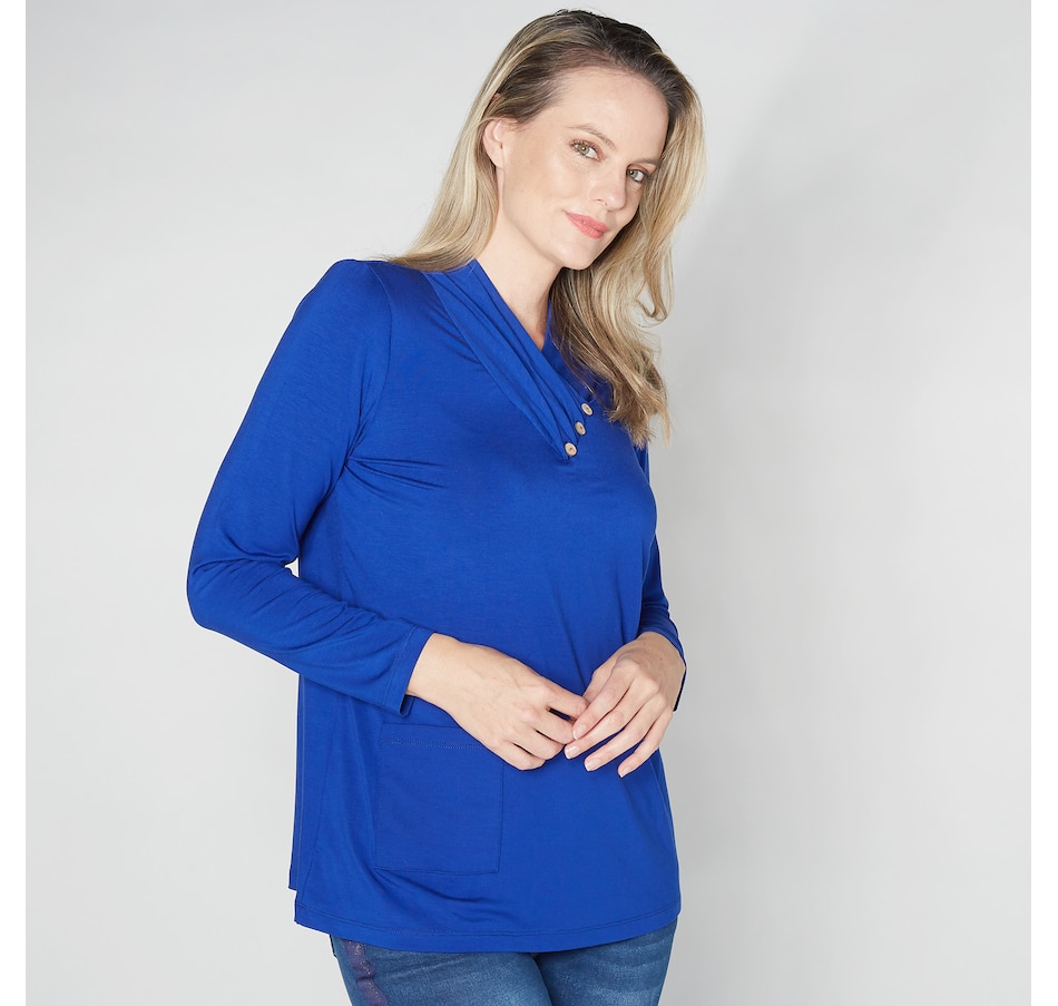 Image 254678_NEWIO.jpg, Product 254-678 / Price $29.33, Mr. Max Ultra Modal Tunic with Collar and Button Detail from Mr. Max on TSC.ca's Fashion department