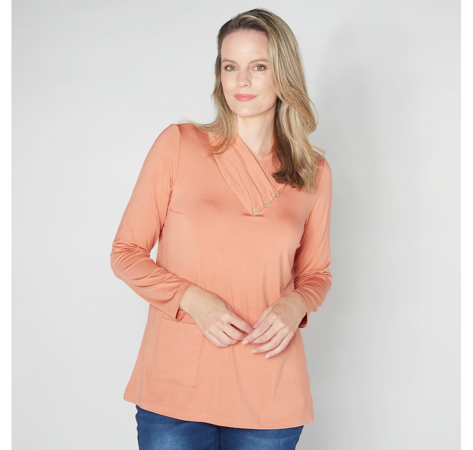 Image 254678_RST.jpg, Product 254-678 / Price $29.33, Mr. Max Ultra Modal Tunic with Collar and Button Detail from Mr. Max on TSC.ca's Fashion department