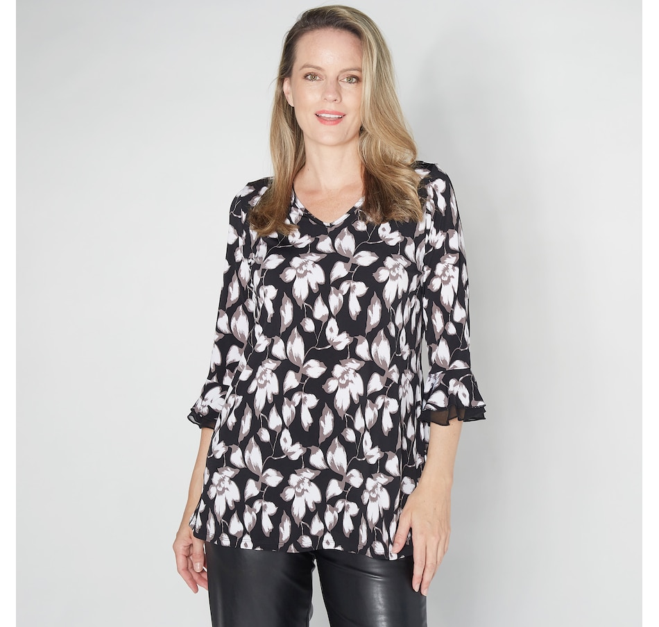 Image 254679_BLT.jpg, Product 254-679 / Price $34.88, Mr. Max Tunic Top with Chiffon Cuff from Mr. Max on TSC.ca's Fashion department