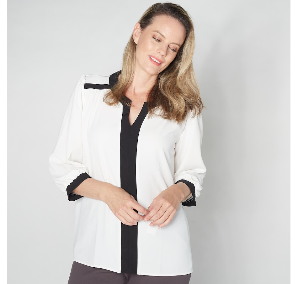 Image 254685_IYB.jpg, Product 254-685 / Price $39.33, Mr. Max Colour Block Blouse from Mr. Max on TSC.ca's Fashion department