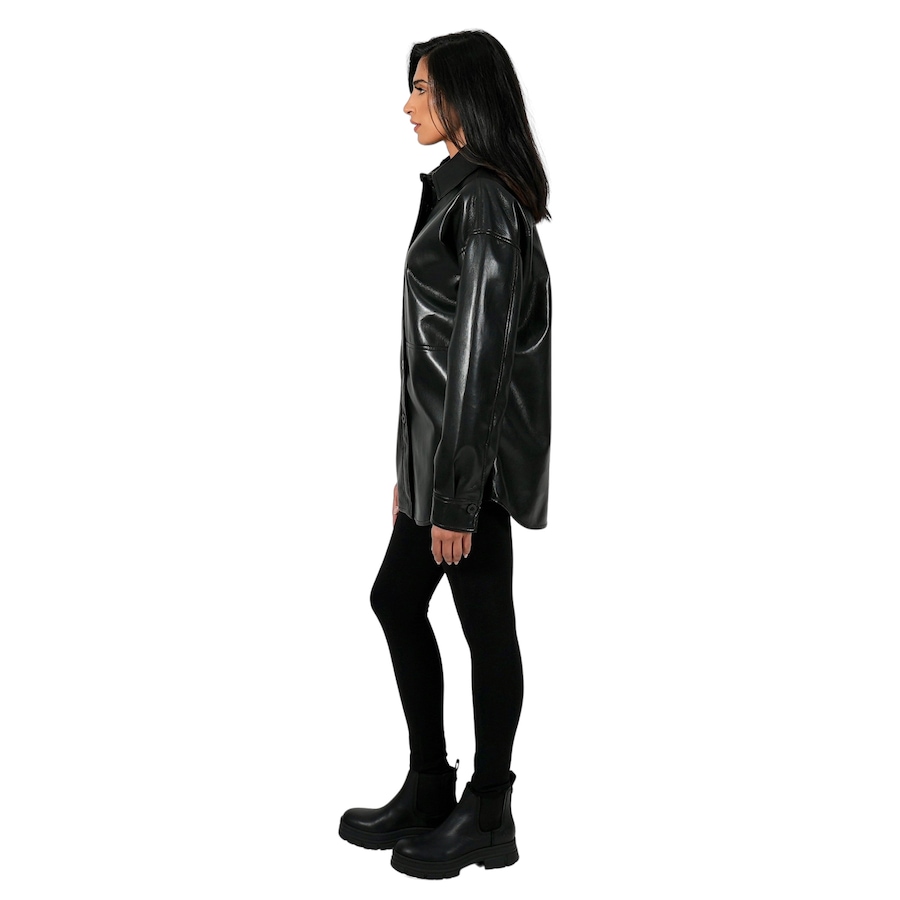 Image 254706_ALTMORE1.jpg, Product 254-706 / Price $124.88, Sicily Riella Vegan Leather Button-Up Shirt Jacket from Sicily on TSC.ca's Fashion department