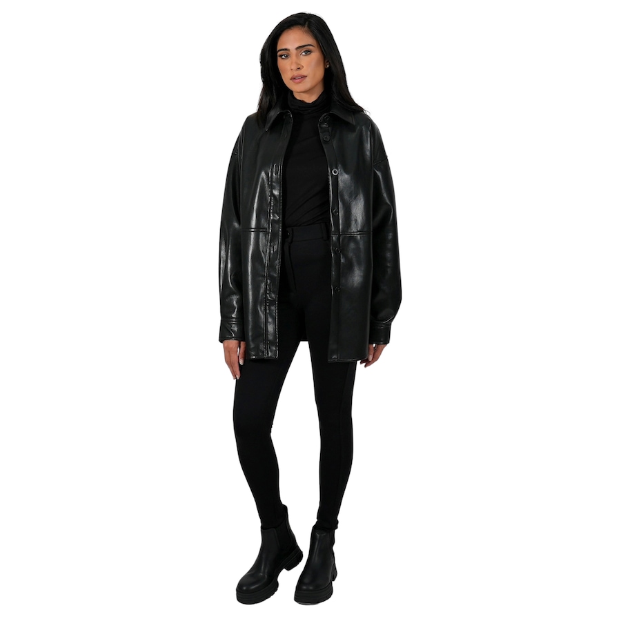 Image 254706_ALTMORE3.jpg, Product 254-706 / Price $124.88, Sicily Riella Vegan Leather Button-Up Shirt Jacket from Sicily on TSC.ca's Fashion department