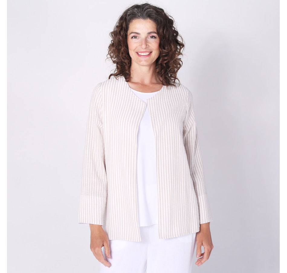 Image 254802_TN.jpg, Product 254-802 / Price $34.33, Mr. Max Tahini Seersucker Open Jacket from Mr. Max on TSC.ca's Fashion department