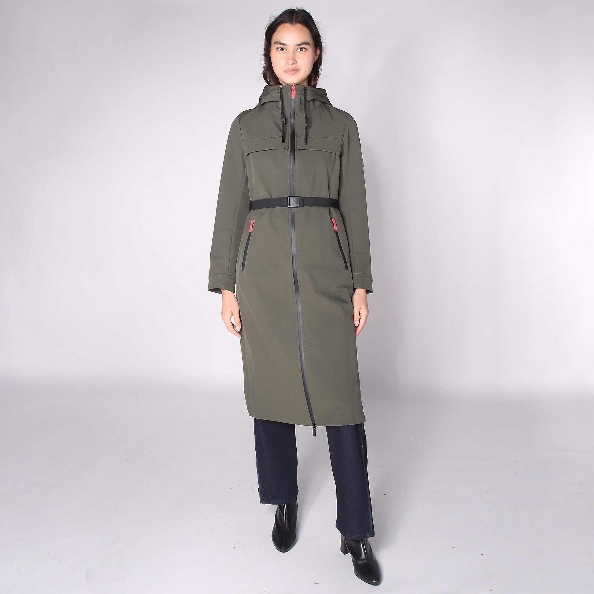 Longline belted coat best sale