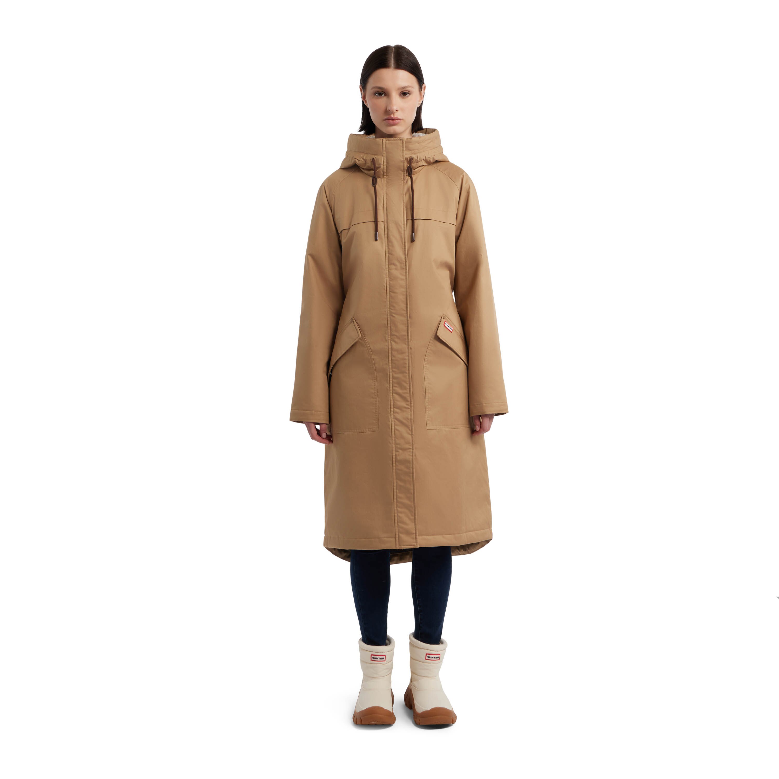 Hunter Jane Cotton Canvas A-Line Padded Coat - TSC.ca