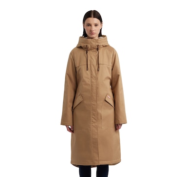 Hunter Jane Cotton Canvas A-Line Padded Coat