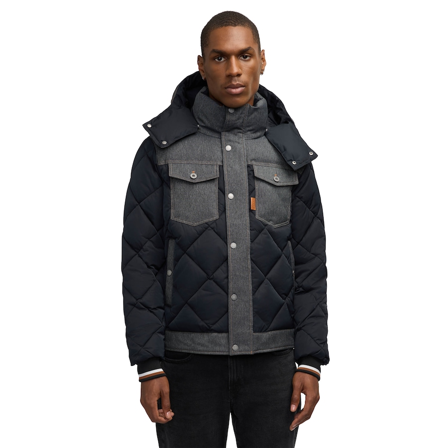 Image 254847_BLK.jpg, Product 254-847 / Price $158.33, Scotch & Soda Oren Men's Hybrid Denim Puffer with Removable Hood from Scotch & Soda on TSC.ca's Fashion department