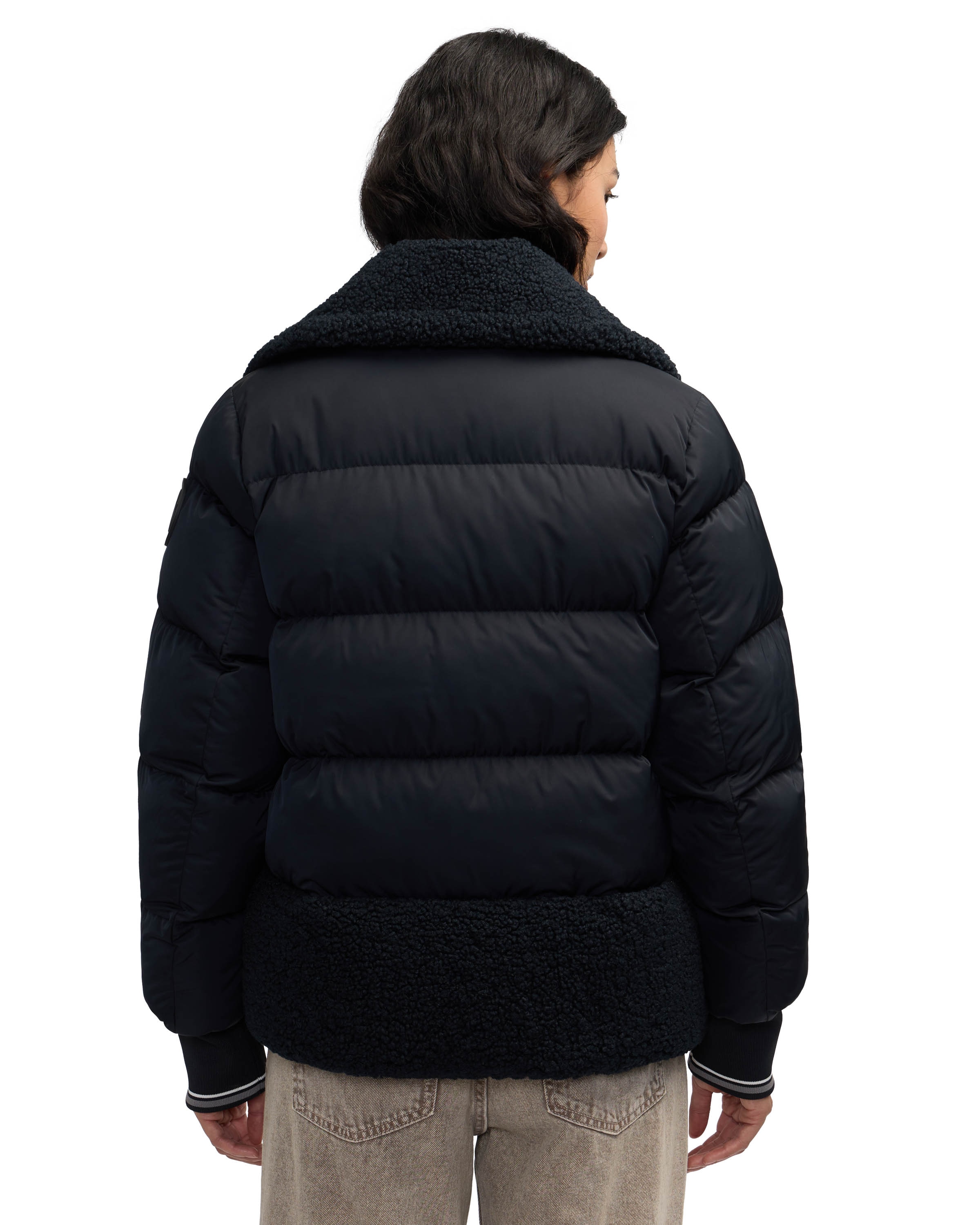 Scotch & Soda Anika Women's Short Boxy Puffer with Stand