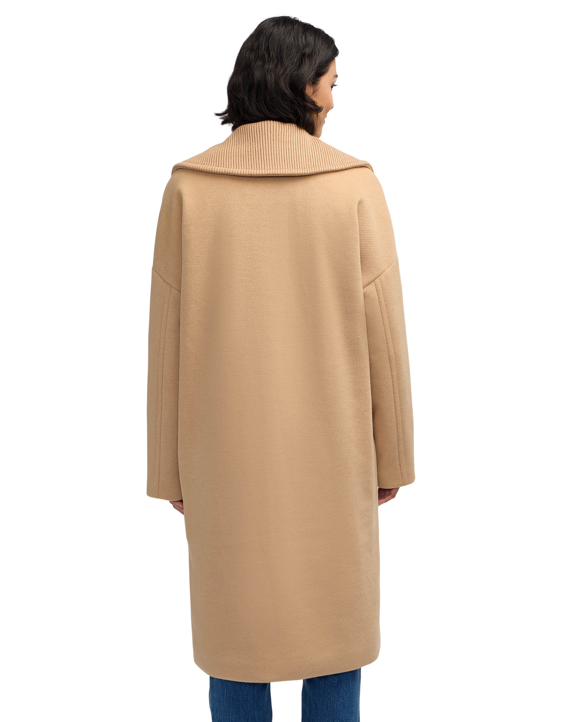 Scotch & Soda Sigrid Women's Long Wool Oversized Coat with