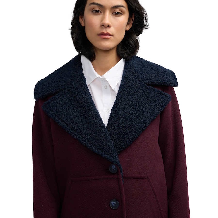 Image 254854_ALTMORE4.jpg, Product 254-854 / Price $129.33, Scotch & Soda Alida Women's Wool Overcoat with Detachable Sherpa Collar from Scotch & Soda on TSC.ca's Fashion department