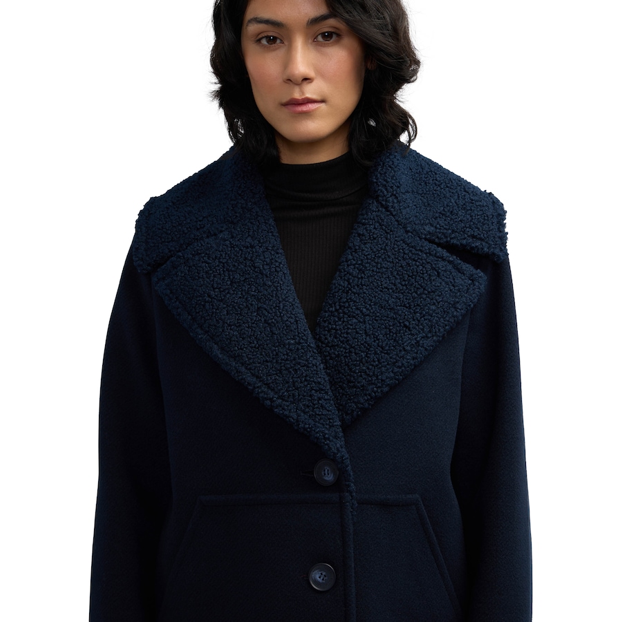 Image 254854_ALTMORE6.jpg, Product 254-854 / Price $129.33, Scotch & Soda Alida Women's Wool Overcoat with Detachable Sherpa Collar from Scotch & Soda on TSC.ca's Fashion department