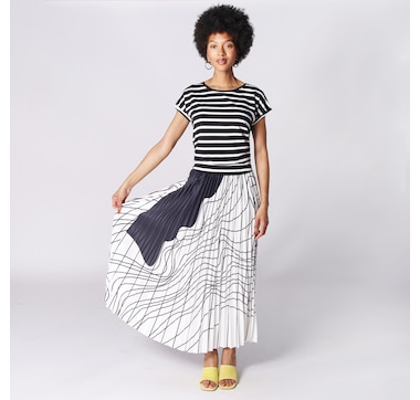 Brian Bailey Pleated Mini Skirt