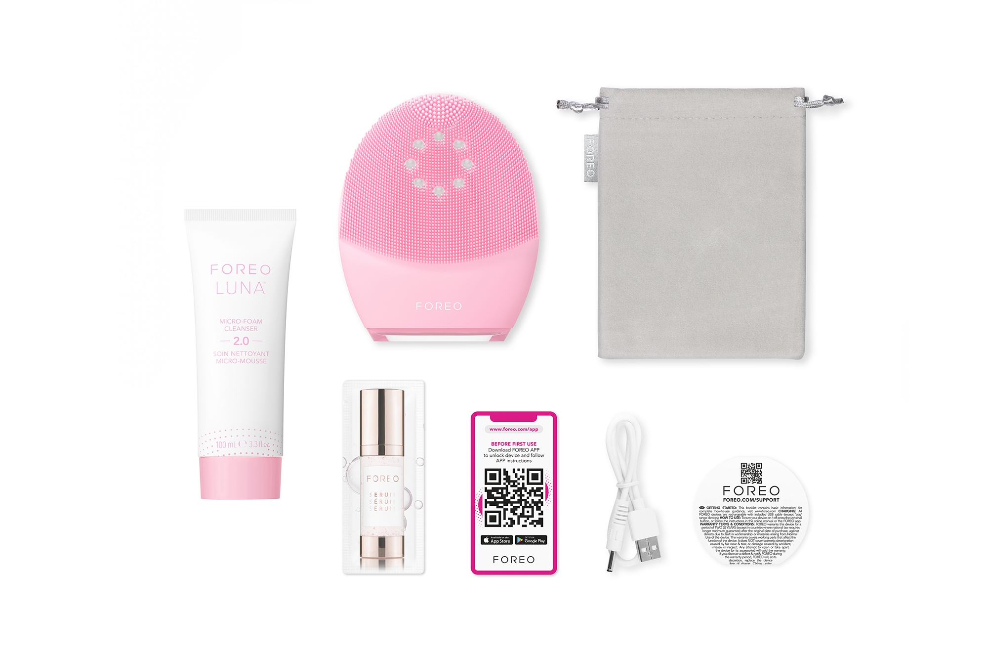 Foreo Luna 4 Plus With Micro-Foam Cleanser 2.0 Duo - TSC.ca