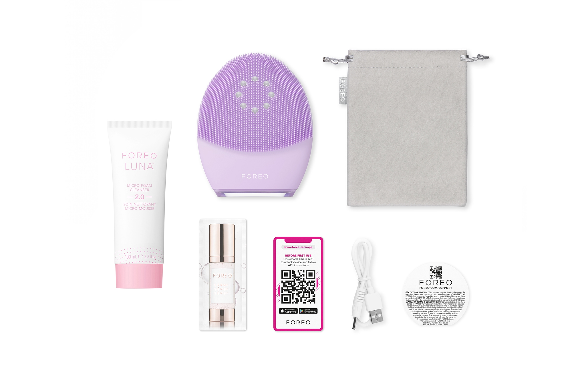 Foreo Luna 4 Plus With Micro-Foam Cleanser 2.0 Duo - TSC.ca