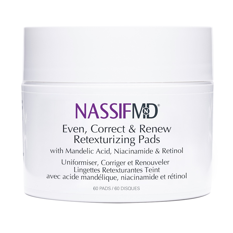 Image 254914.jpg, Product 254-914 / Price $60.00, NassifMD® Even, Correct & Renew Retexturizing Pads (60-Count) from NassifMD on TSC.ca's Beauty department