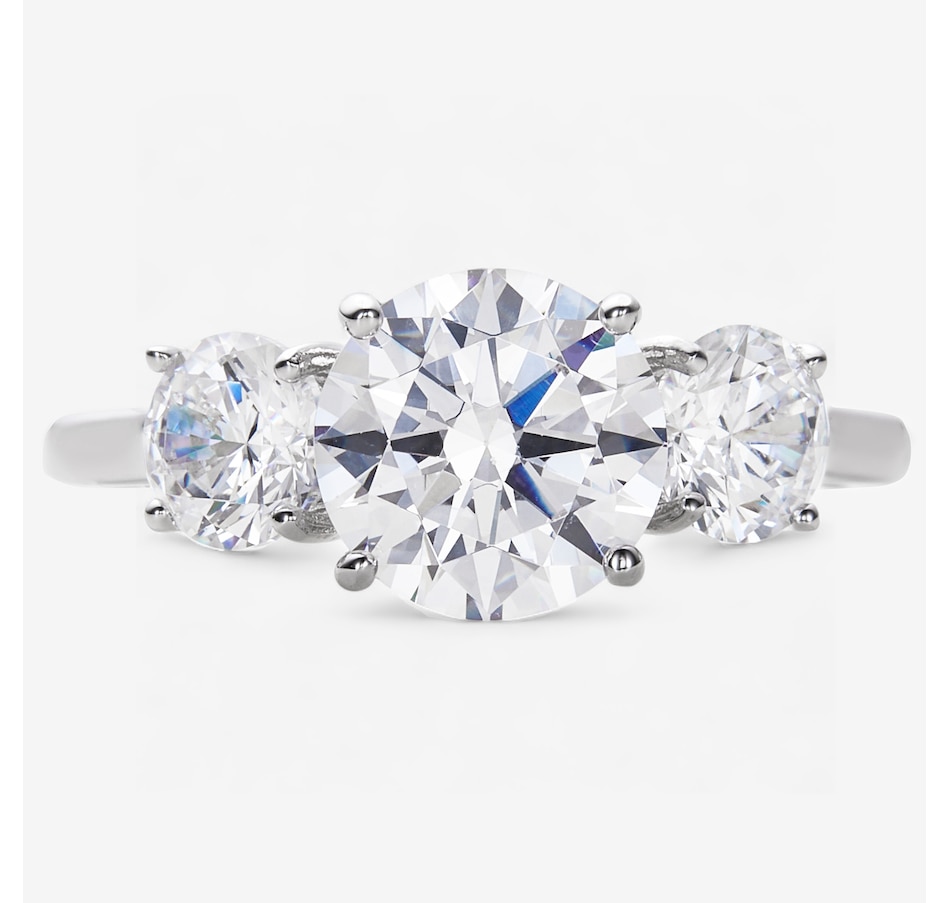 Image 257872_RHOP.jpg, Product 257-872 / Price $79.99, Diamonelle Sterling Silver Diamonelle Round Trinity Ring from Diamonelle on TSC.ca's Jewellery department