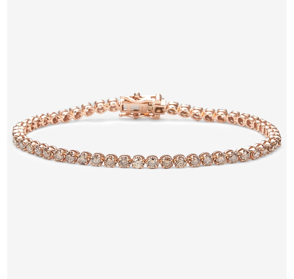 Image 257875.jpg, Product 257-875 / Price $1,799.99 - $1,899.99, 14K Rose Gold 2.90 ctw Champagne Diamond Bracelet from The Vault on TSC.ca's Jewellery department