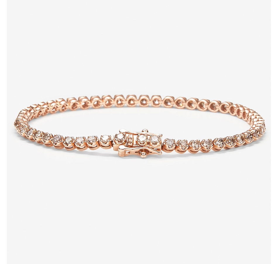 Image 257875_ALTMORE1.jpg, Product 257-875 / Price $1,799.99 - $1,899.99, 14K Rose Gold 2.90 ctw Champagne Diamond Bracelet from The Vault on TSC.ca's Jewellery department