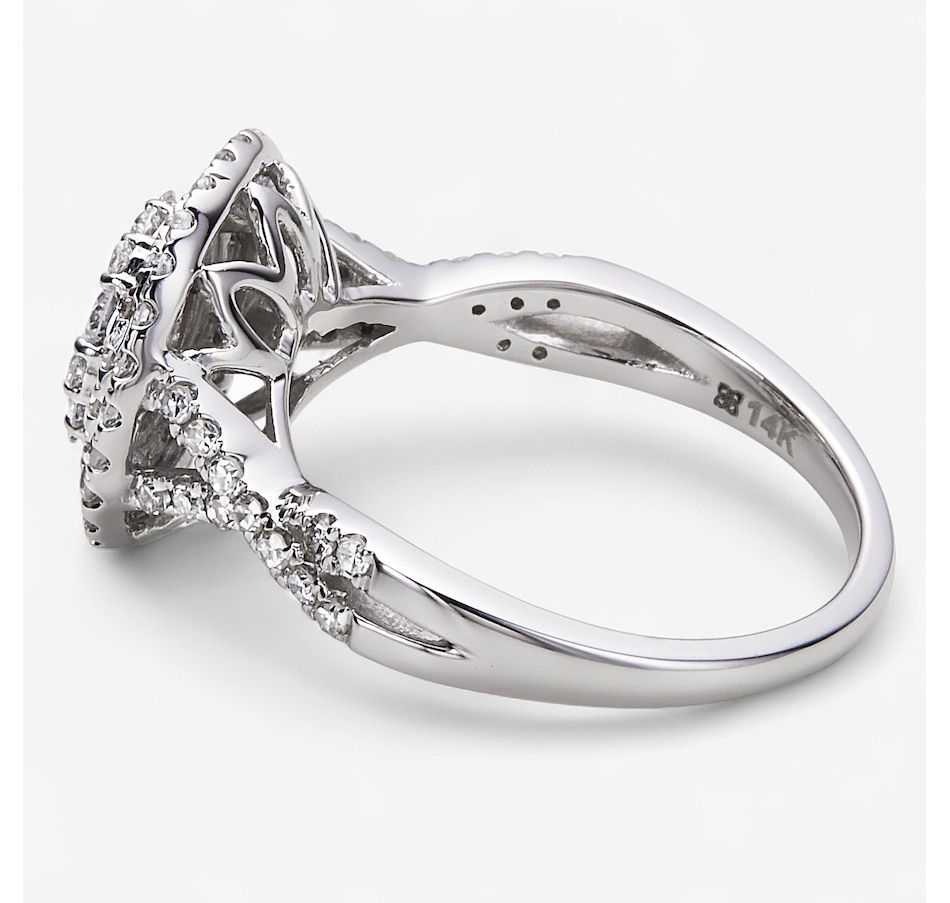 Image 259842_ALTMORE1.jpg, Product 259-842 / Price $1,079.99, EVERA Diamonds 14K White Gold 1.00 av. ctw Diamond Cluster Ring from Evera Diamonds on TSC.ca's Jewellery department