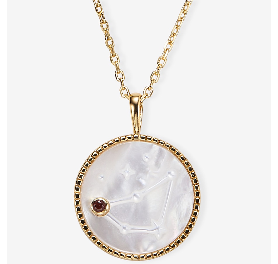 Image 259845_CPR.jpg, Product 259-845 / Price $289.99, Samuel B Collection Sterling Silver Yellow Gold Plate Zodiac Gemstone Pendant Necklace from Samuel B. Collection on TSC.ca's Jewellery department