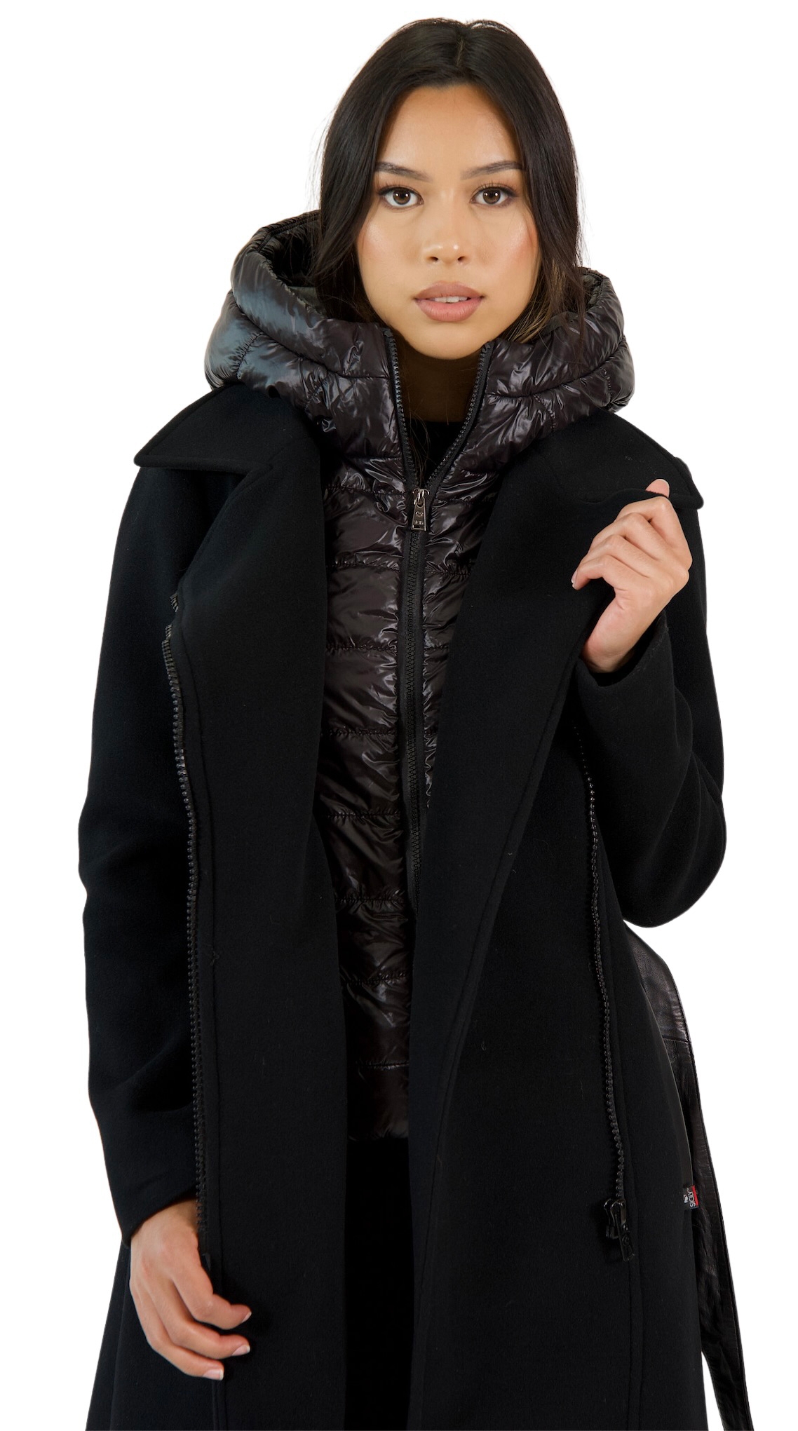 Sicily Maya Wool Zip Jacket with Removable Inner Hood - TSC.ca