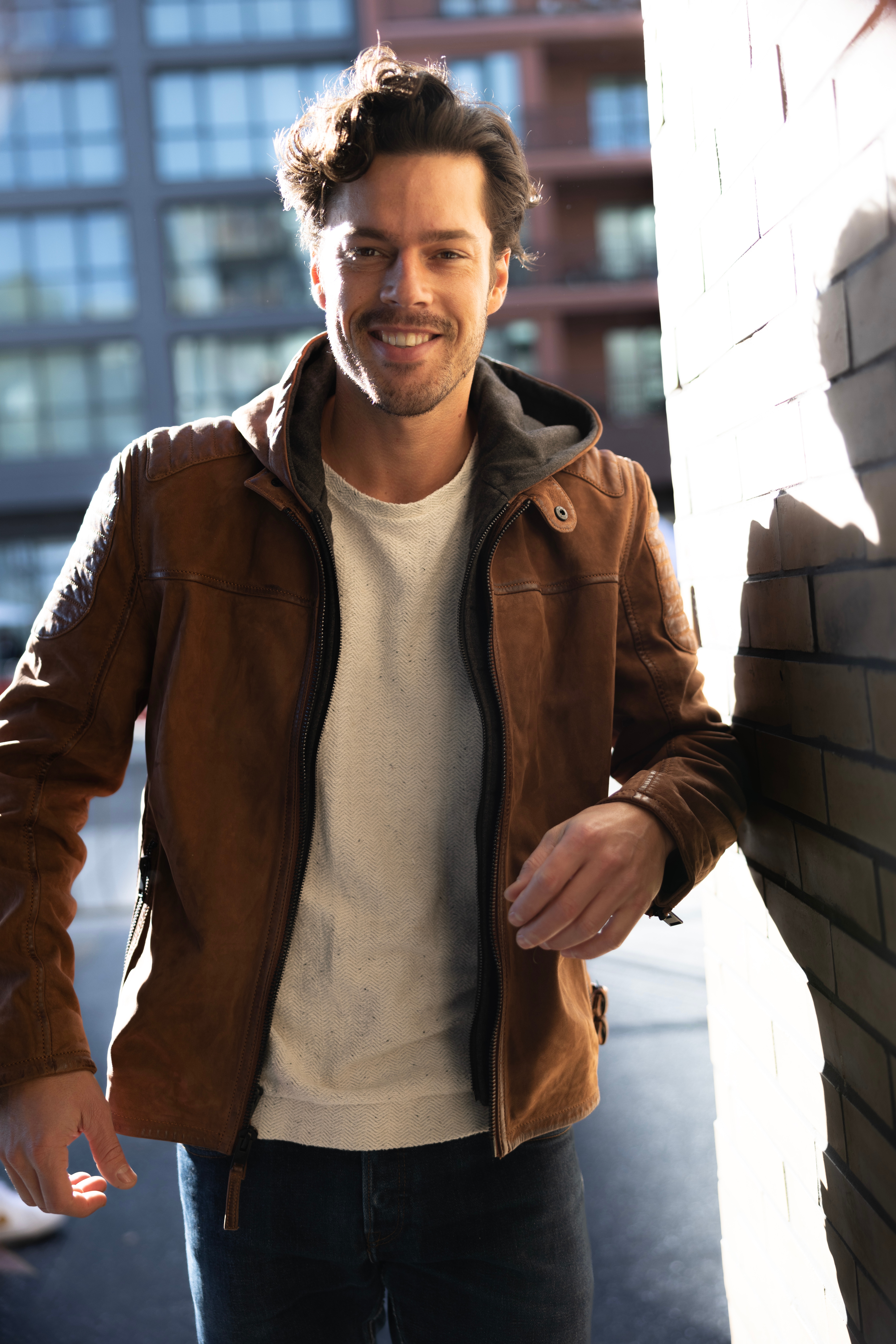 Mauritius Xilo Hooded Leather Jacket - TSC.ca